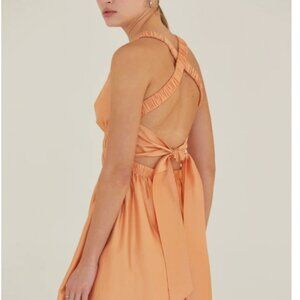 racerback orange summer dress